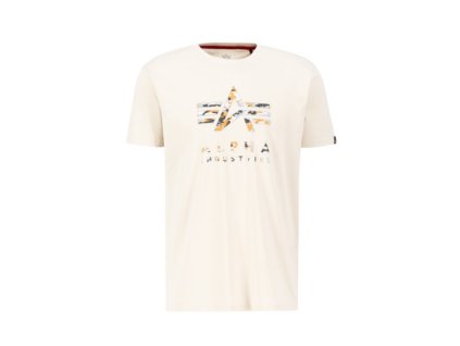 Alpha Industries tričko pánske CAMO PP T jet stream white