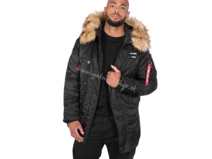 Alpha Industries N3B Airborne pánska zimná bunda black