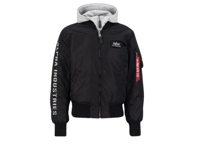 Alpha Industries zimná bunda MA 1 D Tec SE black grey a