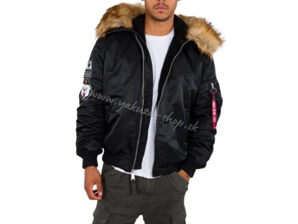 Alpha Industries zimná bunda MA 1 HOODED ARCTIC black