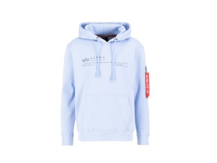 Alpha Industries pánska mikina AI Reflective Hoody light blue