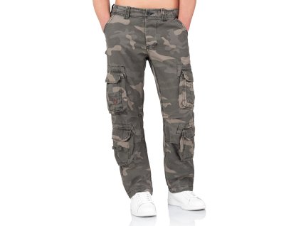 Surplus pánske cargo nohavice AIRBORNE SLIMMY blackcamo