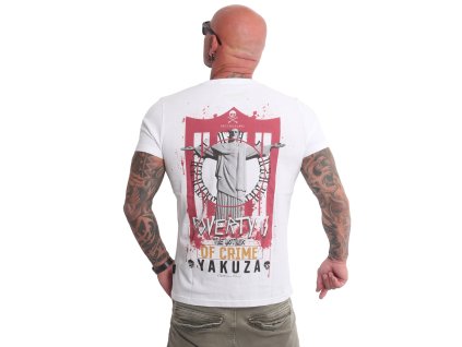 Yakuza tričko pánske POVERTY TSB 22015 white