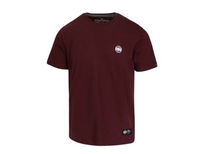 pitbull-west-coast-tricko-panske-small-logo-170-dark-burgundy