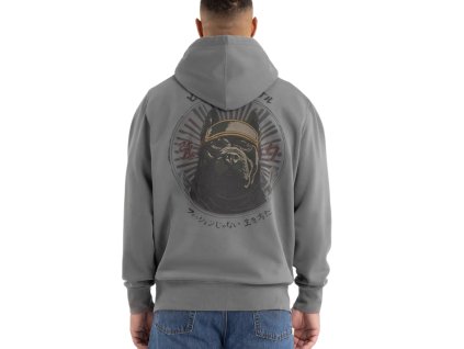 Pitbull West Coast mikina s kapucňou MT Fuji grey (Farba šedá, Veľkosť pánska 3XL)