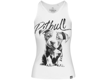 pitbull-west-coast-damske-tielko-puppy-white