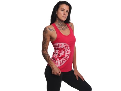 Yakuza dámske tielko CIRCLE RACER TANKTOP GSB 20162 rose red