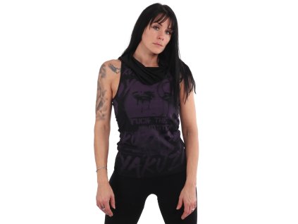 Yakuza FTS ALLOVER dámske tielko s kapucňou GSB 20136 black