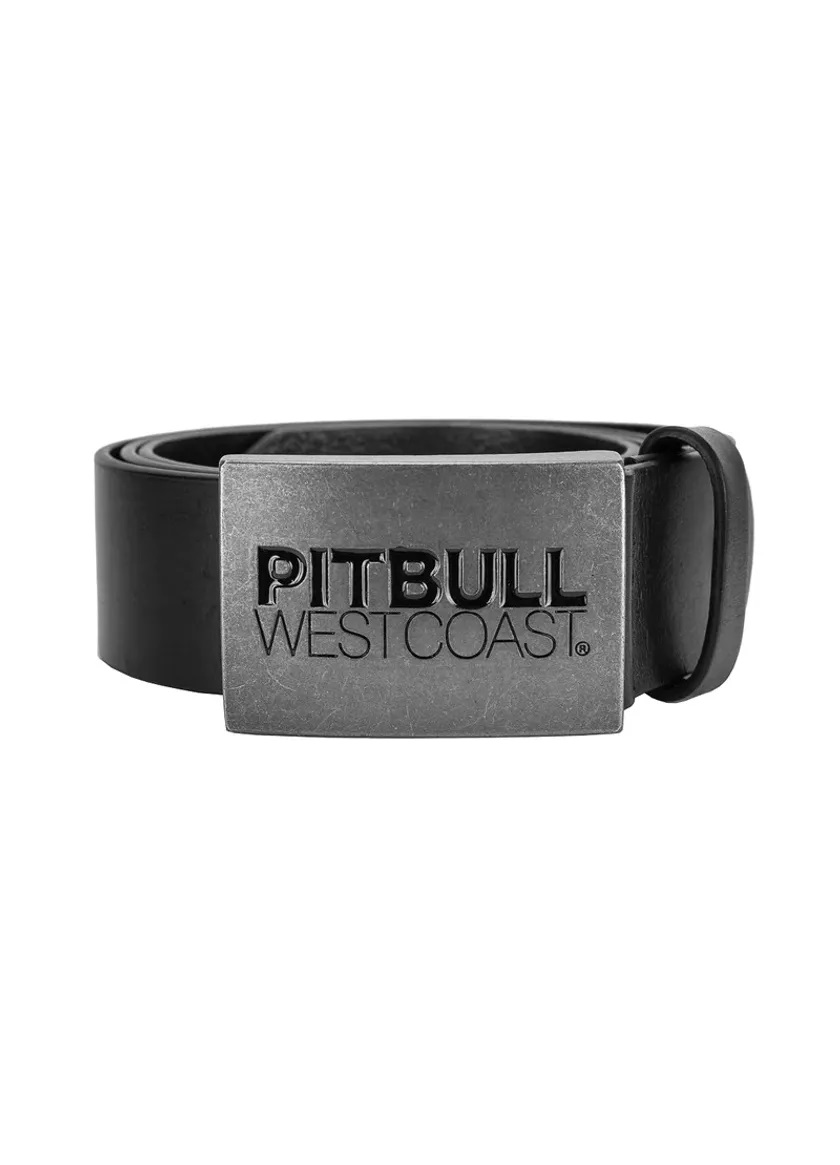 Pitbull West Coast kožený opasok TNT black Farba: čierna, Dĺžka opaskov: 100 cm