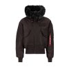 Alpha Industries 45P Hooded Custom zimná bunda hunter brown A