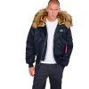 Alpha Industries 45P Hooded Custom zimná bunda rep.blue