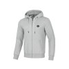 Pitbull West Coast HILLTOP 23 mikina na zips s kapucňou dark grey melange (Farba šedá, Veľkosť pánska 3XL)