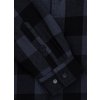 Pitbull West Coast mierne zateplená flanelová košeľa s kapucňou grey/black (Farba šedá, Veľkosť pánska 3XL)