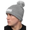 Pitbull West Coast zimná pletená čiapka ONE TONE BOXING grey s brmbolcom (Farba šedá, Veľkosť pánska Unisex)