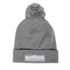 Pitbull West Coast zimná pletená čiapka ONE TONE BOXING grey s brmbolcom (Farba šedá, Veľkosť pánska Unisex)