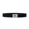 Alpha Industries Big A Belt Black 176907/03 – čierny nylonový opasok s kovovou prackou