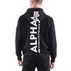 Alpha Industries Back Print Hoody pánska mikina black 1