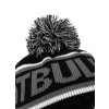 Pitbull West Coast čiapka zimná FLEMING Black Grey s brmbolcom b