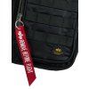 alpha industries taska na rameno label sling bag black 3