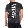 Alpha Industries BACKPRINT T blackcamo tričko pánske