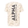 Alpha Industries BACKPRINT T sand camo tričko pánske c