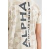 Alpha Industries BACKPRINT T sand camo tričko pánske f