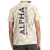 Alpha Industries BACKPRINT T sand camo tričko pánske a