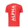 Alpha Industries BACKPRINT T tričko pánske speed red c