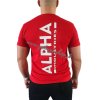 Alpha Industries BACKPRINT T tričko pánske speed red