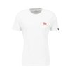 Alpha Industries BACKPRINT T tričko pánske white red f