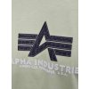 Alpha Industries Basic T RUBBER tričko pánske Arctic Lime-5
