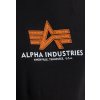 Alpha Industries Basic T RUBBER tričko pánske black c