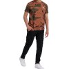 Alpha Industries Basic T Small logo Camo tričko pánske burned camo a