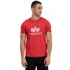 Alpha Industries Basic T Shirt Speed Red White tričko pánske