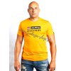 Alpha Industries BLOCK LOGO T tričko pánske alpha orange 2