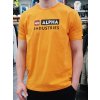 Alpha Industries BLOCK LOGO T tričko pánske alpha orange