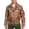 Alpha Industries CWU Jet Blast zimná bunda pánska taupe b
