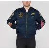 vyrp12 7467Alpha Industries MA 1 Pilot zimna bunda black rep blue ovd a