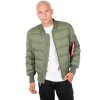 Alpha Industries MA 1 PUFFER pánska zimná bunda sage green a