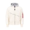 Alpha Industries zimná bunda MA 1 D Tec jet stream white b