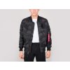 Alpha Industries MA-1 TT Patch II black camo bunda prechodná