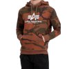 Alpha Industries Basic Hoody Camo pánska mikina Burned Camo a