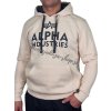 Alpha Industries Foam Print Hoody Jet Streem White pánska mikina a