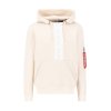 Alpha Industries mikina pánska FRONT PRINT HOODY jet stream white b