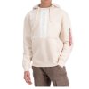 Alpha Industries mikina pánska FRONT PRINT HOODY jet stream white