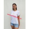 Alpha Industries New Basic T Wmn Foil Print dámske tričko white metalgold a