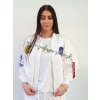 Alpha Industries New Basic T Wmn Foil Print dámske tričko white metalgold c d