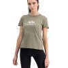 Alpha Industries New Basic T Wmn Olive dámske tričko