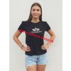 Alpha Industries New Basic T Wmn Foil Print Black Metal dámske tričko b