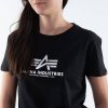 Alpha Industries New Basic T Wmn Foil Print Black Metal dámske tričko A